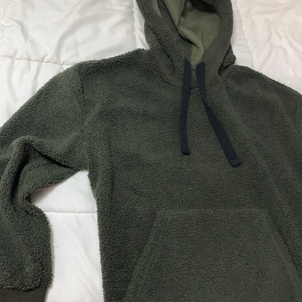 Hoodie size L olive green